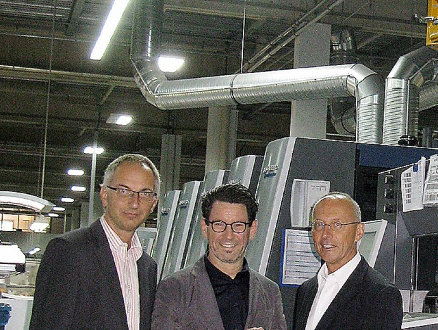 Herbert Koch, Michael Faller und Bernd... fr Energiemanagement in den Hnden.   | Foto: ZVG