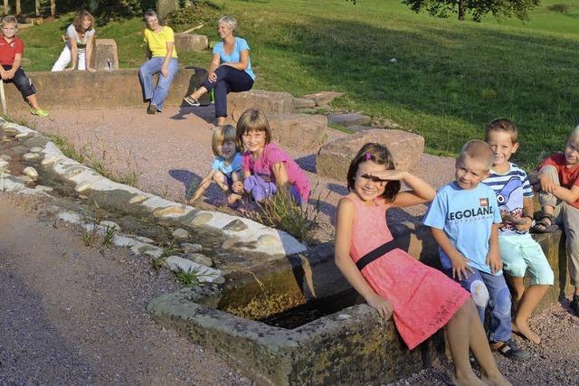 Der Wasserspielplatz trpfelt nur