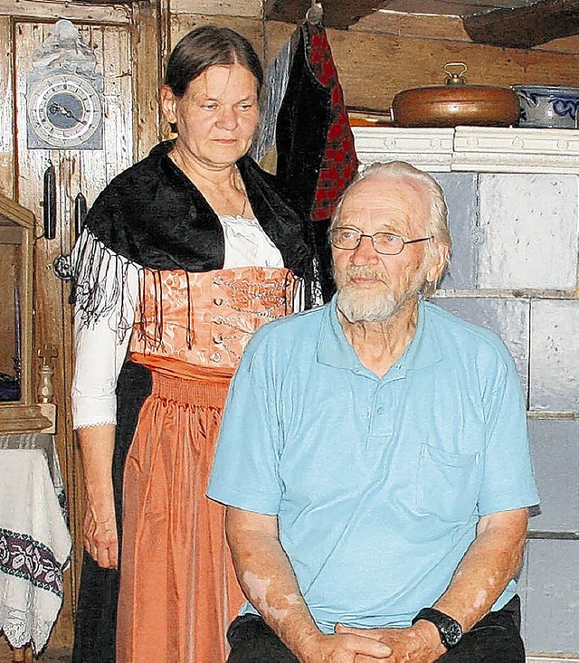 Erwin Krtzfeldt mit seiner Tochter Heidemarie   | Foto: Losert