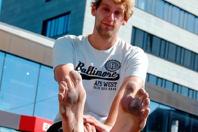 So weit die Füße tragen: Michael Essing will Barfußrekord aufstellen