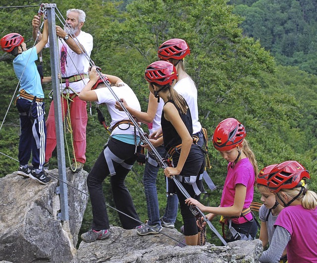 Klettern am Todtnauer Kletterfelsen  | Foto: privat