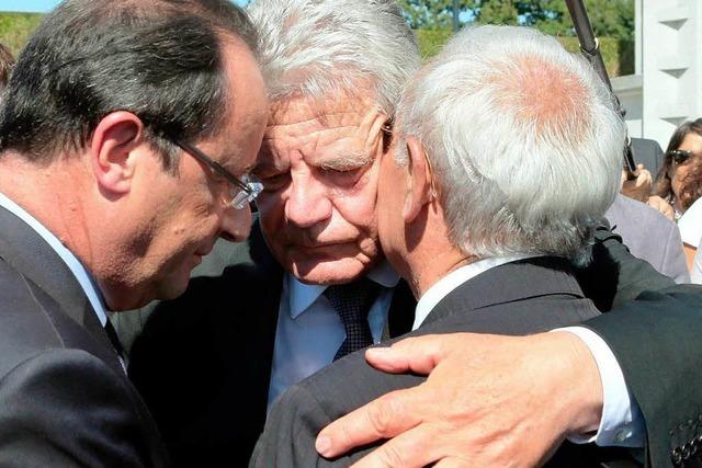 Gauck kann das Grauen von Oradour nicht fassen