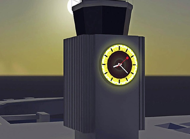 Eine nchtliche Variante des Clock towers   | Foto: Visualisierung: EAP