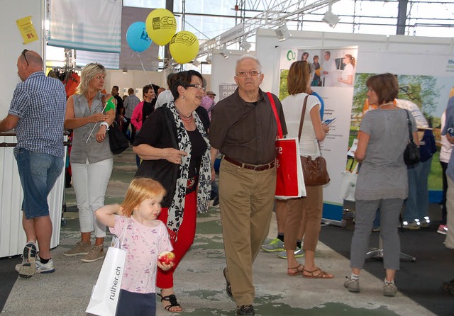 Sehr gut besucht war die Gewerbeschau ...3, an der es dennoch entspannt zuging.  | Foto: Petra Wunderle