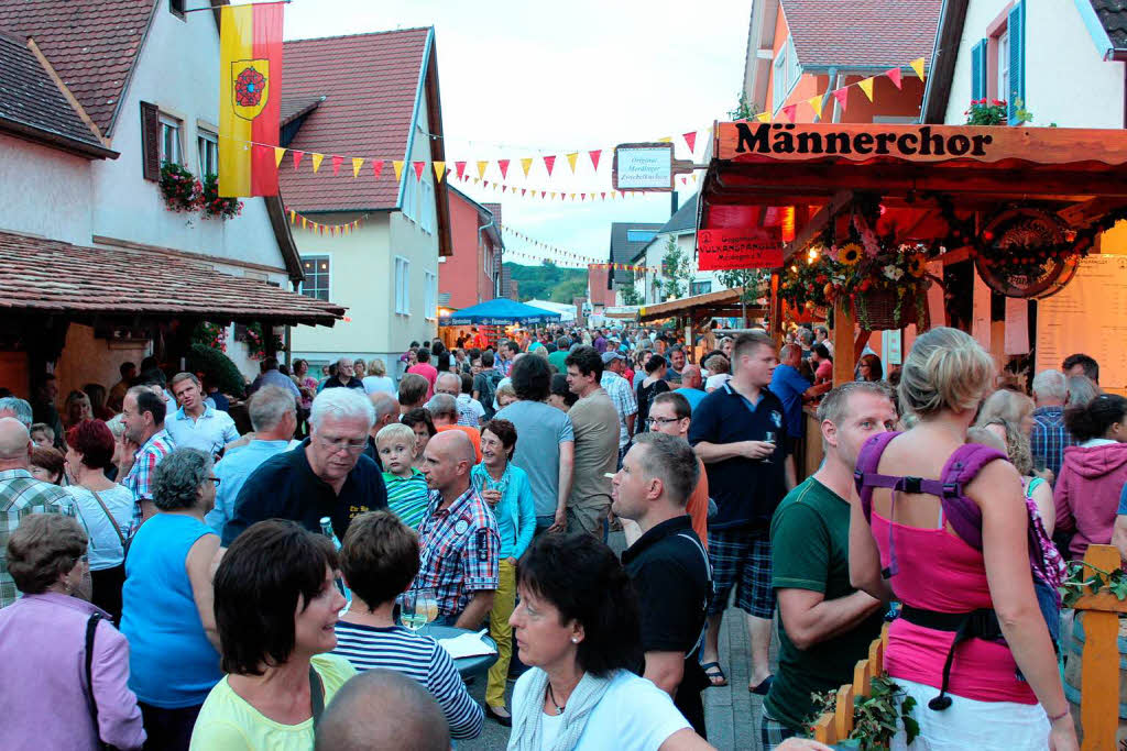 Die Massen strmen nach Merdingen