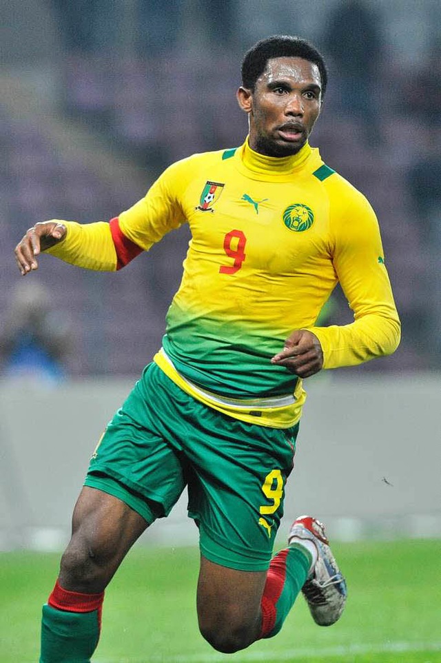Offenbar ein Bild der Vergangenheit: S... Kameruns Nationalmannschaft antreten.  | Foto: AFP