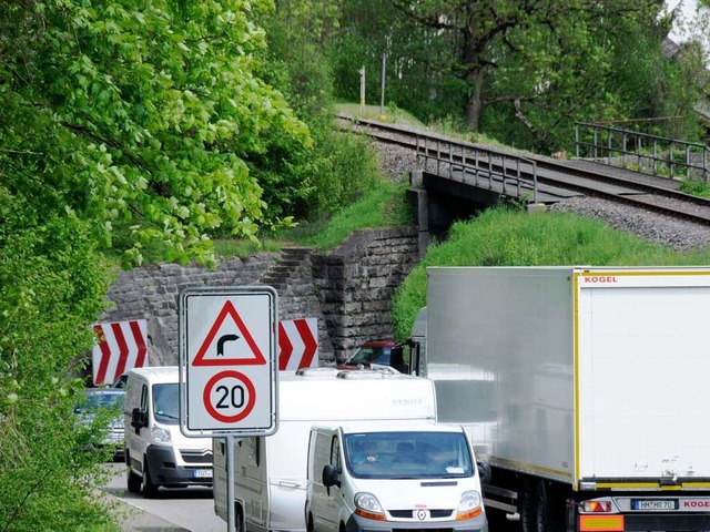 Dringend ausbaubedrftig: Die B314 (bei Sthlingen).  | Foto: Dietmar Noeske