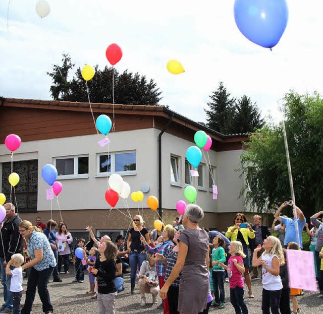 Luftballons, Riesen-Rutschen-Spa und ...bilum des Kindergartens St. Johannes.  | Foto: sabine model