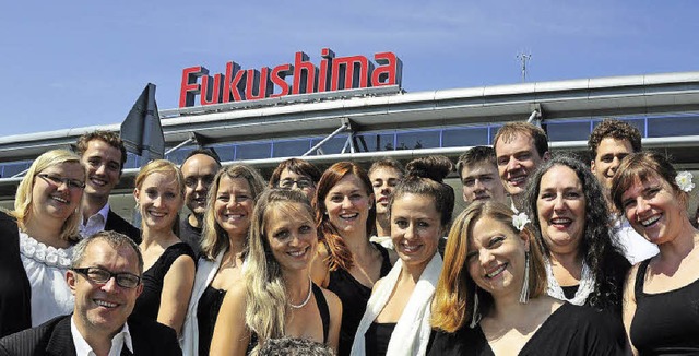 Der Jazzchor Freiburg in Fukushima  | Foto: Oliver Rosenfeld