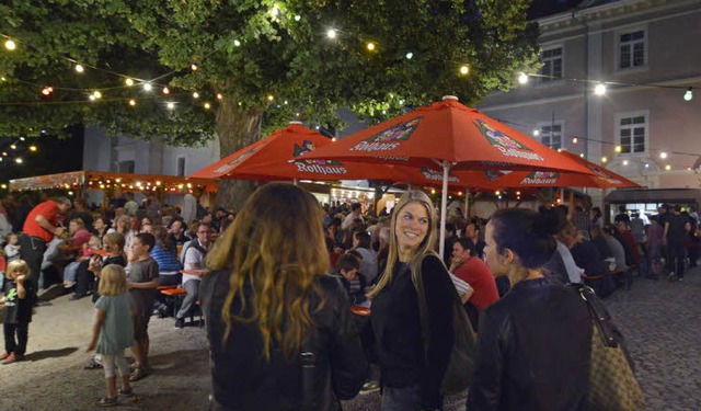 Lauschig war&#8217;s beim Zhringer Hock vor allem in den Abendstunden.  | Foto: Michael Bamberger