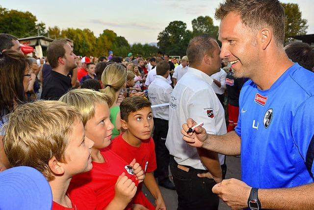 Partystimmung im Stadion