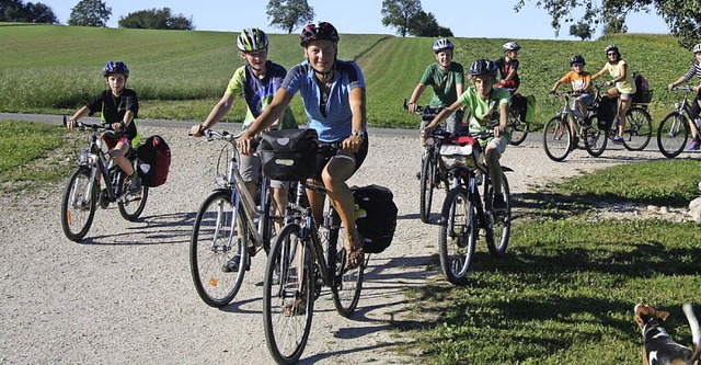 Viel Spa hatten die Jugendlichen, bei ihrer Radtour durch den Schweizer Jura.  | Foto: Silvia Eismann