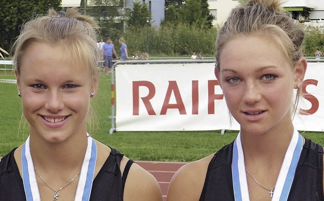 Starkes Hochsprung-Team: Carolin March...n U16) und Linda Mutter (Bronze U18).   | Foto: Marchlewski