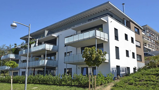 Das neue Mehrfamilienhaus am  Maienbhl   | Foto: Barbara Ruda