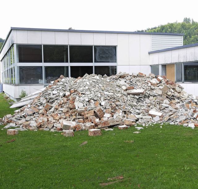 Es geht voran mit der Sanierung des Ha...soll jetzt die Betonsanierung folgen.   | Foto: Bergmann