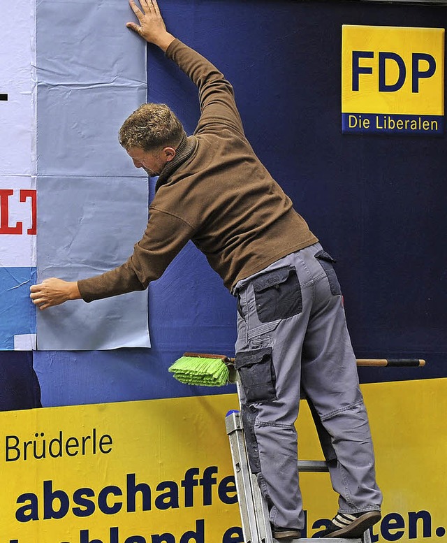 FDP-Plakate in Bayern   | Foto: DPA