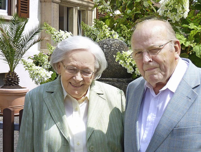 Elisabeth und Wilhelm Geiger feiern am...n Kenzingen ihre diamantene Hochzeit.   | Foto: Werner Schnabl