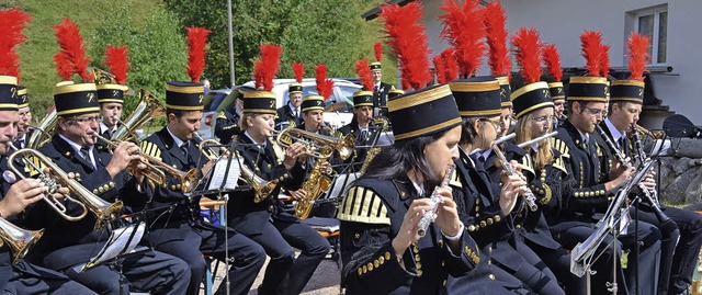 Die Bergmannskapelle Wieden spielte beim  Bergsommerfest.   | Foto: Berger