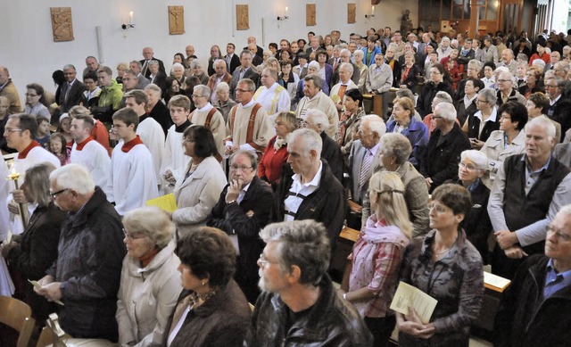 So gut wie beim Festgottesdienst zum W... des Gotteshauses vor exakt 100 Jahren  | Foto: Markus Zimmermann               