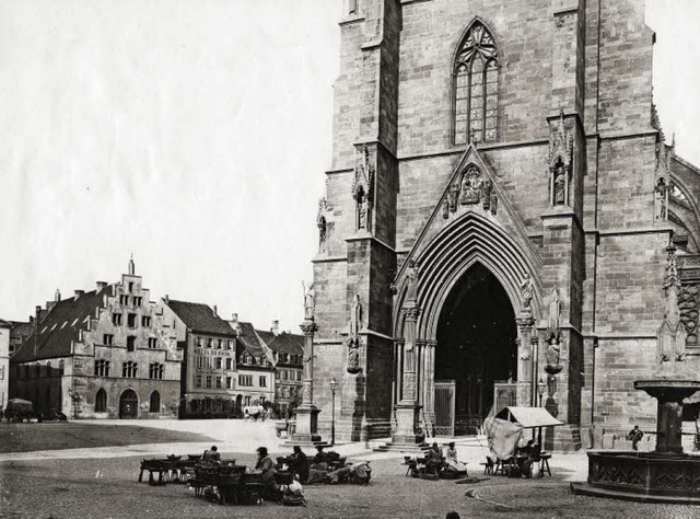 Etwa 1860 ist die Aufnahme des Turmunt...zum Dom oder zur Kathedrale geworden.   | Foto: Augustinermuseum