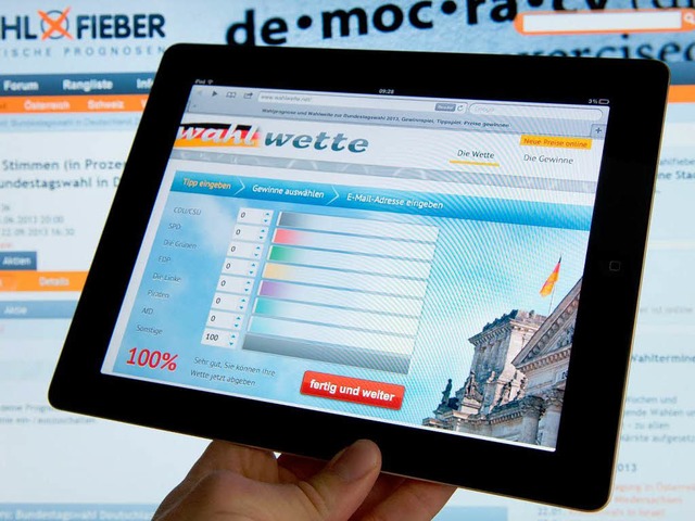 Auch auf Internetseiten wie wahlfieber...t geht es um den Bundestagswahlkampf.   | Foto: dpa