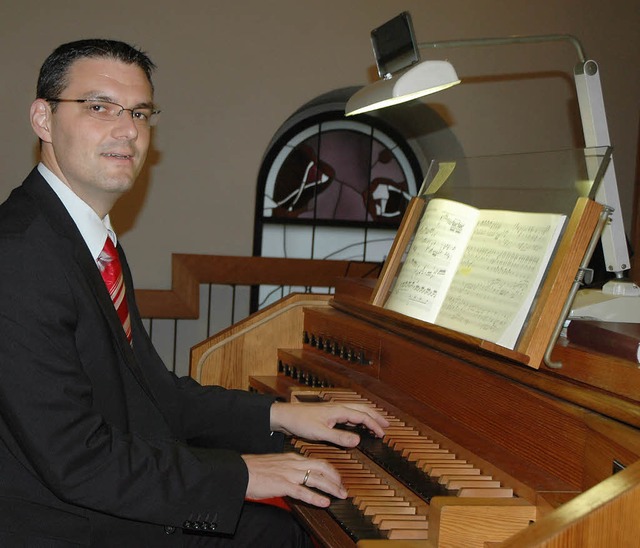 Konzertierte fr das evangelische Geme...der Steinmeyer-Orgel: Stephan  Kreutz   | Foto: Christiane Sahli