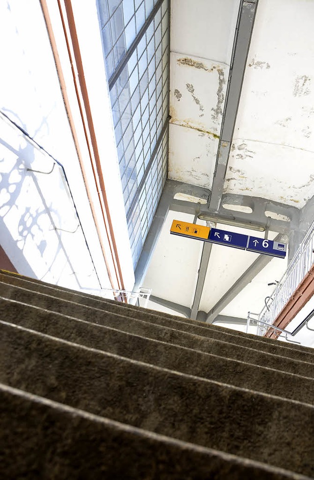 Fr Behinderte und Menschen, die nicht... der Zugang zu den Bahngleisen in Lahr  | Foto: ALEXANDER PREKER