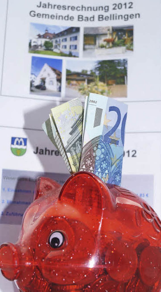 Mehr frs Sparschwein hat die Gemeinde...llingen nach der Jahresrechnung 2012.   | Foto: hartenstein