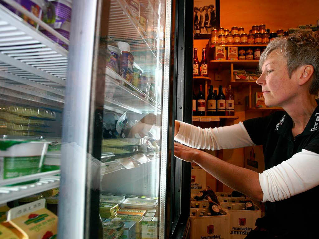 Iris Bhler im Friesenheimer Bioladen 