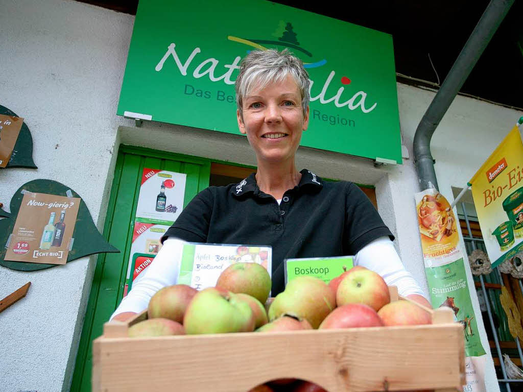 Iris Bhler im Friesenheimer Bioladen 