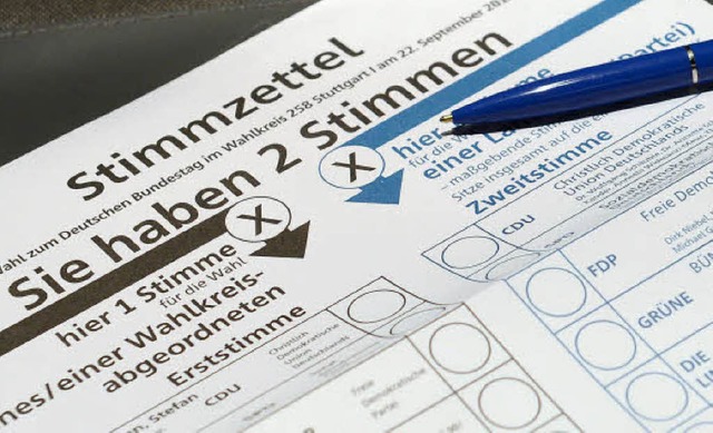 Eine Menge Stimmzettel gehen bei der Bundestagswahl per Briefwahl ein.   | Foto: Franziska Kraufmann/dpa