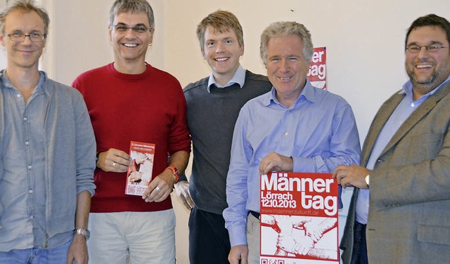 Stefan Gnter, Ralf Ochs, Franz-Josef ...on links)  organisieren den Mnnertag.  | Foto: Vogt