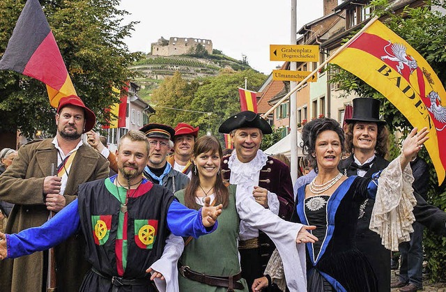 Ritter und Revoluzzer: Rund 600 Brger...i den Staufener Stadtgeschichten mit.   | Foto: Philipp von Ditfurth