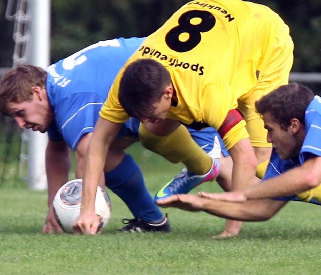 Schneller als die Konkurrenz: Die Dauc...ircher Spielfhrer Dennis Feuerstein.   | Foto: reinhardt