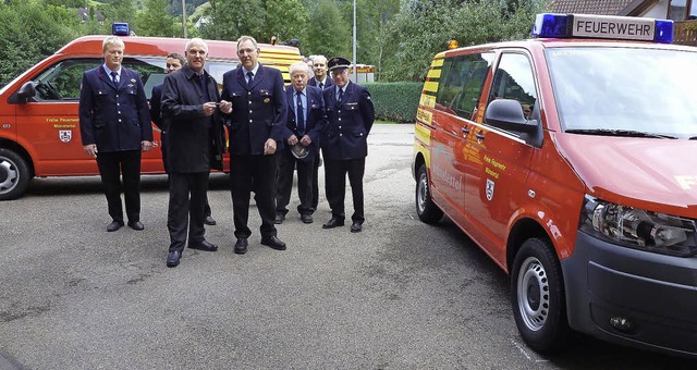 Die Schlssel fr ein neues Fhrungsfa...nten der  Feuerwehr, Johannes Geiger.   | Foto: E. Gross