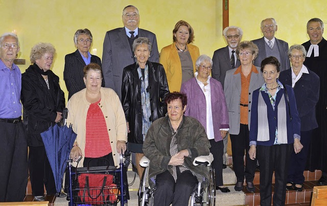 Vor 60 Jahren wurden sie in der Agathe...die Diamantene Konfirmation zu feiern.  | Foto: Georg Diehl