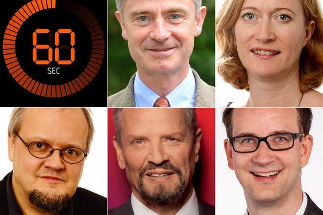 Wahlprogramm in 60 Sekunden: Freiburgs Kandidaten