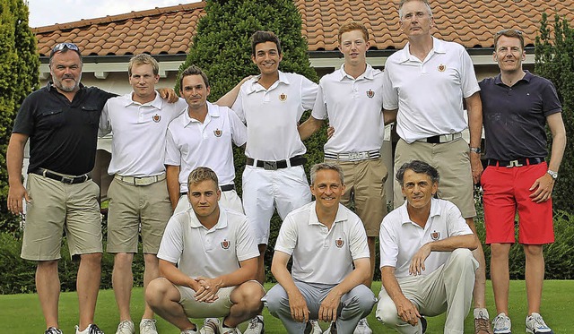 Das Meisterteam des Golfclubs Markgrf...ler, Marc Bucher und Christoph Gisin.   | Foto: Privat