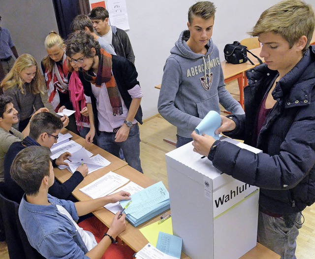 Die Wahlbenachrichtigung und den Auswe... um an der Wahl teilnehmen zu knnen.   | Foto: Sebastian Barthmes