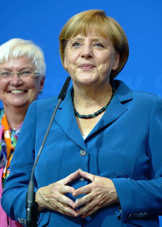 Angela Merkel bleibt Bundeskanzlerin. <BZ-Seitenhinweis></BZ-Seitenhinweis>  | Foto: dpa