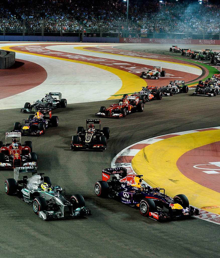 Formel-1-Nachtrennen in Singapur – Der Start