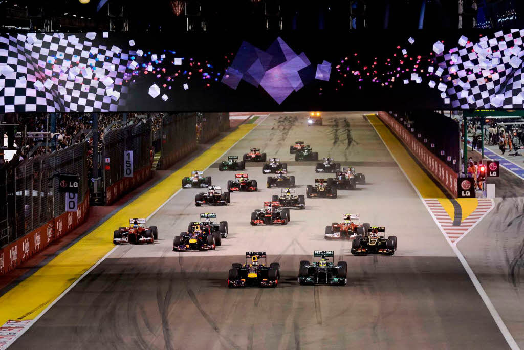 Formel-1-Nachtrennen in Singapur – Der Start