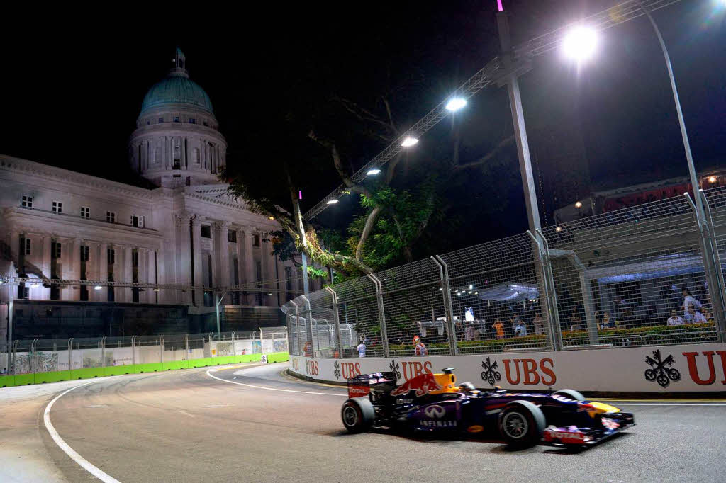 Formel-1-Nachtrennen in Singapur – Sebastian Vettel