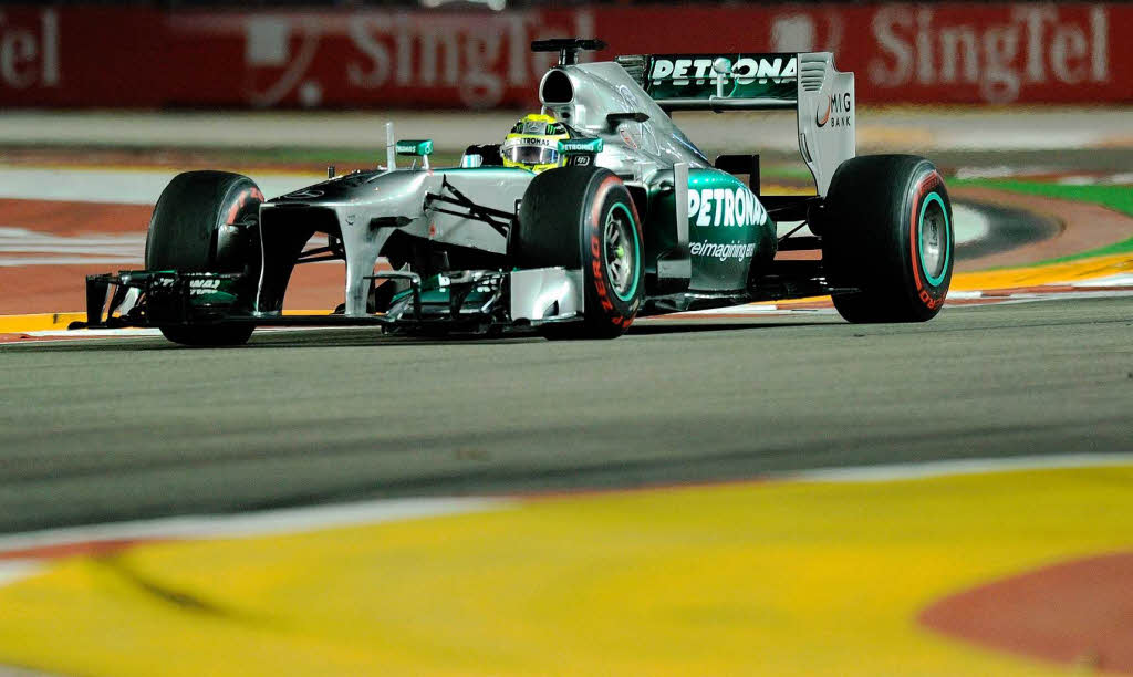 Formel-1-Nachtrennen in Singapur – Nico Rosberg