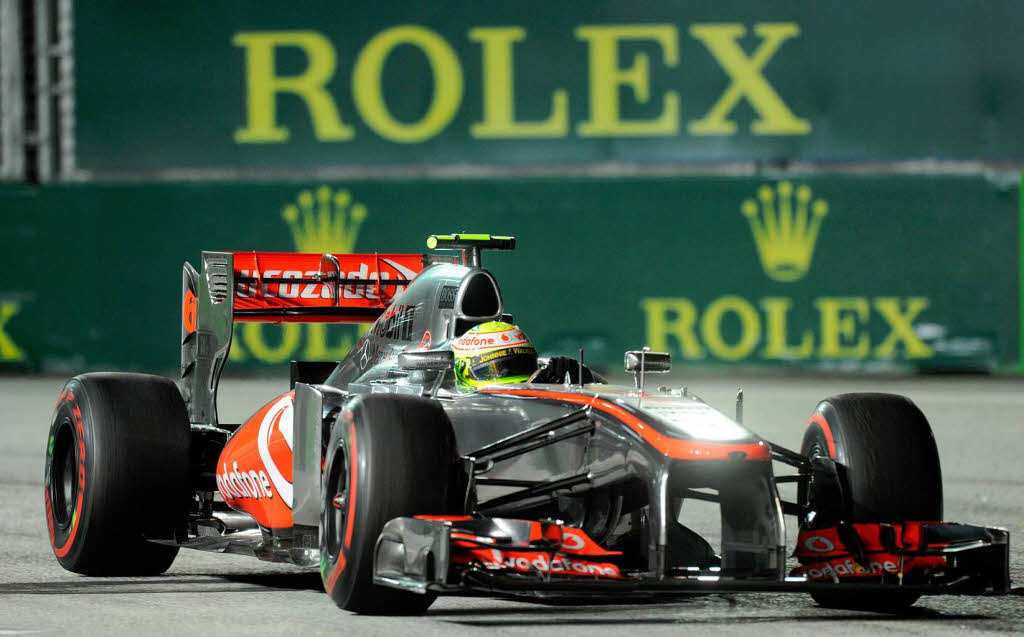 Formel-1-Nachtrennen in Singapur – Sergio Perez Mendoza