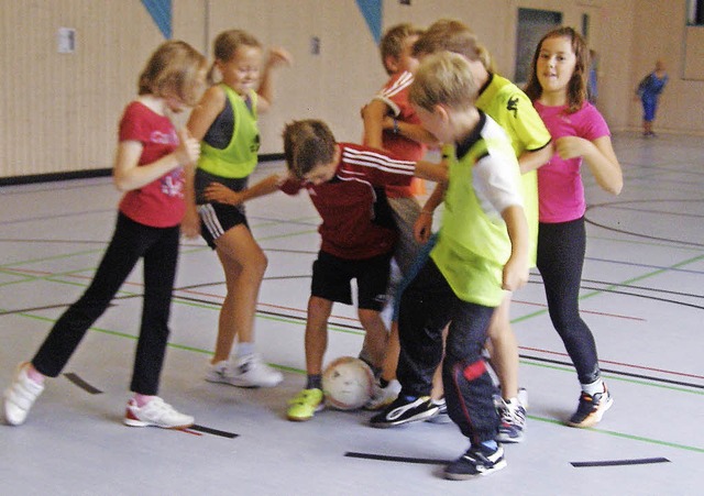 Die &#8222;coolste Sportstunde berhau... Grundschule Friedenweiler-Rtenbach.   | Foto: Liane Schilling