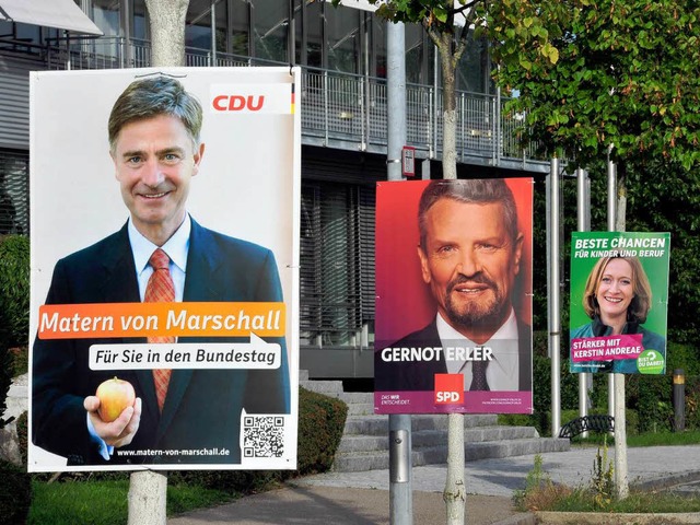 Der Mann mit dem Apfel holte fr die CDU das Direktmandat in Freiburg.  | Foto: Thomas Kunz