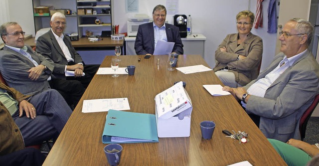 Hansjrg Gntert, Werner Schneider, Ha...Bad Sckingens Nachbargemeinde Stein.   | Foto: Jrn Kerckhoff