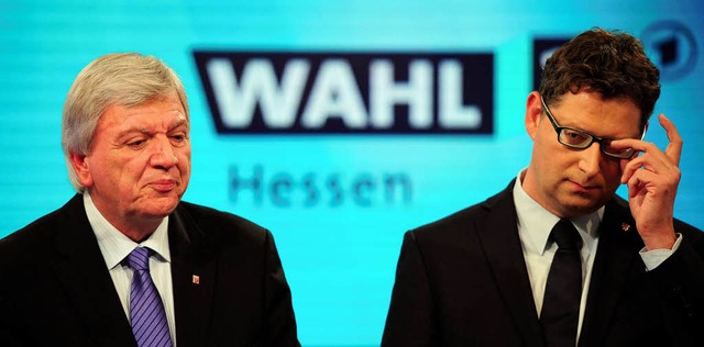 Die Chemie zwischen Volker Bouffier und Thorsten Schfer-Gmbel stimmt nicht.   | Foto: DPA