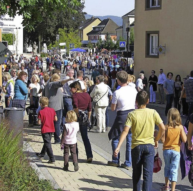 Der Sthlinger Herbst lockte auch in d...iele Besucher in die Hohenlupfenstadt.  | Foto: Ilona Seifermann